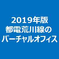2019年版都電荒川線のバーチャルオフィス