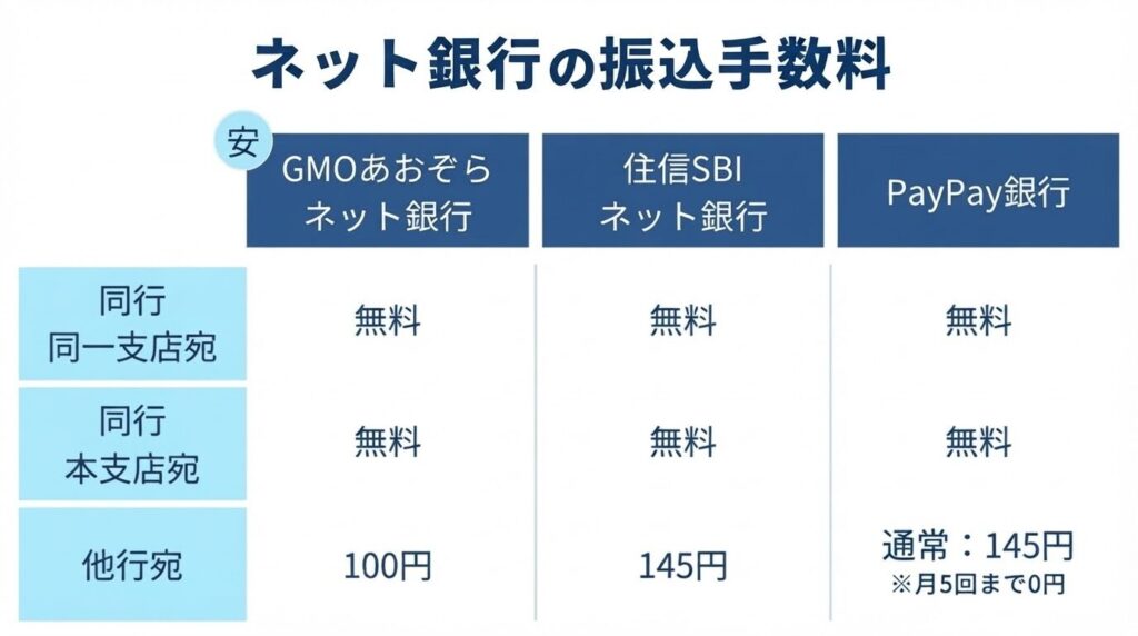 各種振込手数料